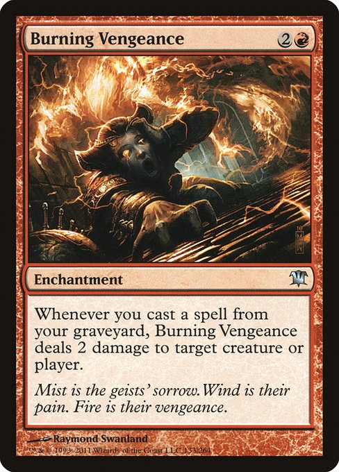 Innistrad - 133 - Burning Vengeance - Uncommon - R - Non-foil (Front)