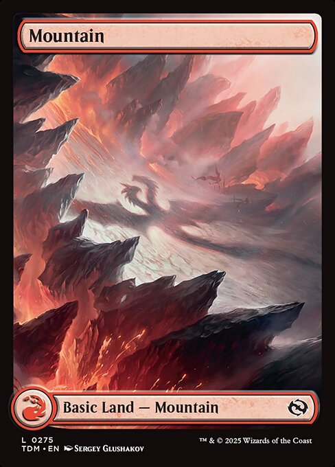 Tarkir: Dragonstorm - 275 - Mountain - Common - C - Non-foil (Front)