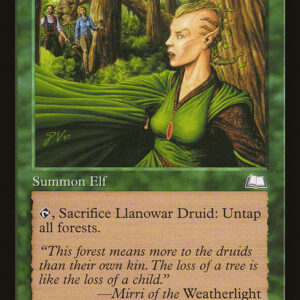 Weatherlight - 133 - Llanowar Druid - Common - G - Non-foil (Front)