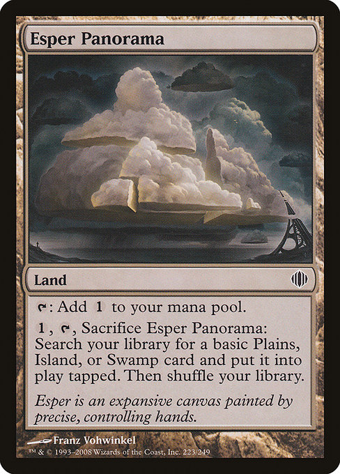 Shards of Alara - 223 - Esper Panorama - Common - C - Non-foil (Front)