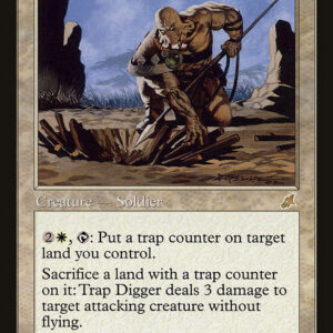 Scourge - 24 - Trap Digger - Rare - W - Foil (Front)