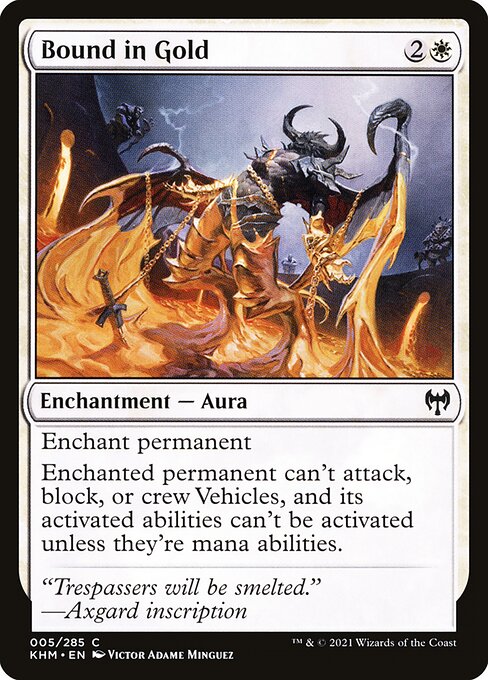 Kaldheim - 5 - Bound in Gold - Common - W - Non-foil