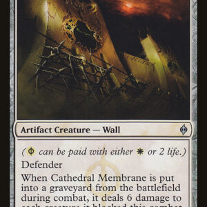New Phyrexia - 5 - Cathedral Membrane - Uncommon - W - Non-foil (Front)