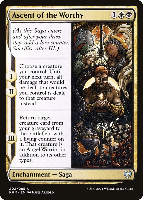 Kaldheim - 202 - Ascent of the Worthy - Uncommon - WB - Non-foil