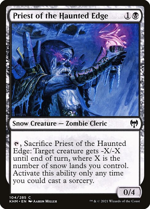 Kaldheim - 104 - Priest of the Haunted Edge - Common - B - Non-foil