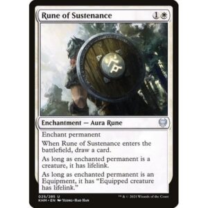 Kaldheim - 25 - Rune of Sustenance - Uncommon - W - Non-foil
