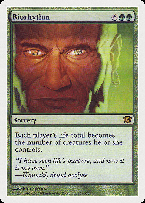 Ninth Edition - 231 - Biorhythm - Rare - G - Non-foil (Front)