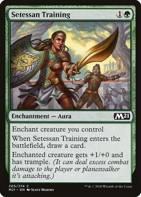 Core Set 2021 - 205 - Setessan Training - Common - G - Non-foil