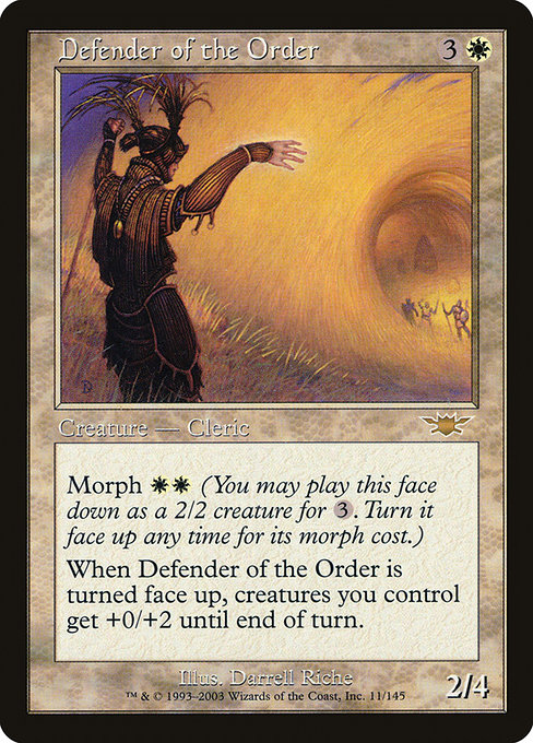 Legions - 11 - Defender of the Order - Rare - W - Non-foil (Front)