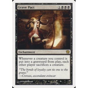 Ninth Edition - 135 - Grave Pact - Rare - B - Non-foil (Front)