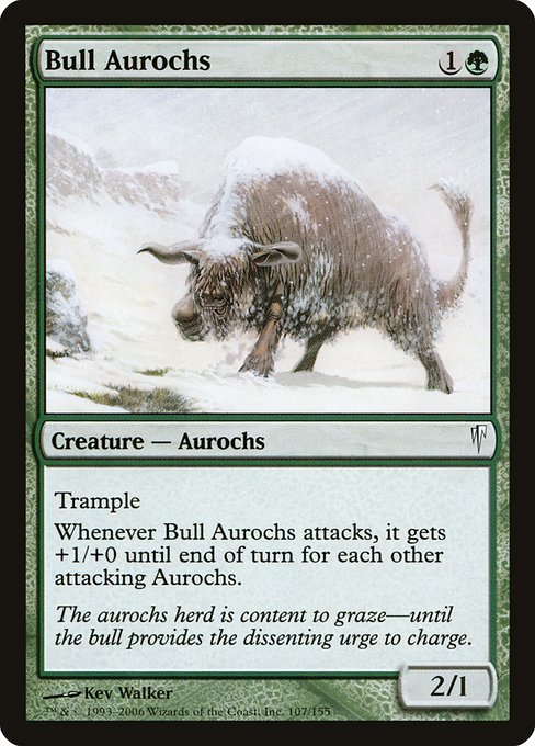 Coldsnap - 107 - Bull Aurochs - Common - G - Non-foil (Front)