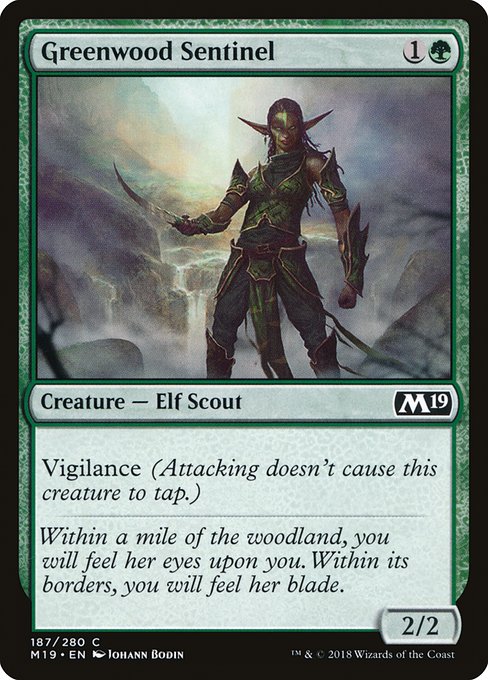 Core Set 2019 - 187 - Greenwood Sentinel - Common - G - Non-foil