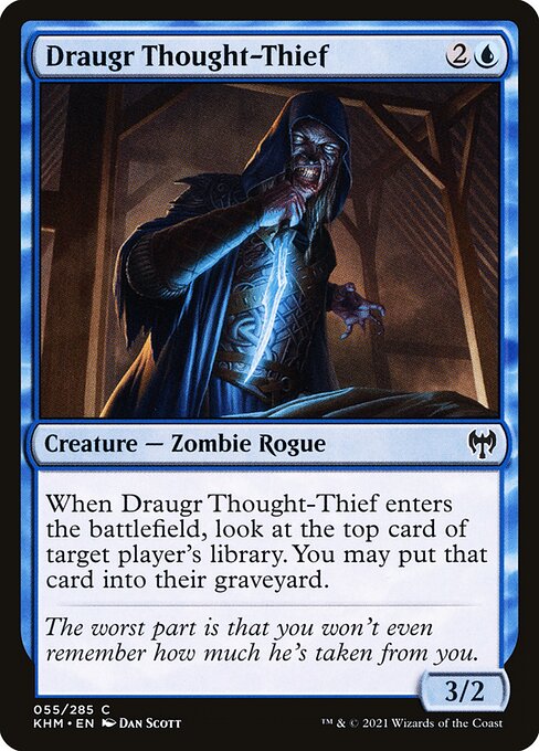 Kaldheim - 55 - Draugr Thought-Thief - Common - U - Non-foil