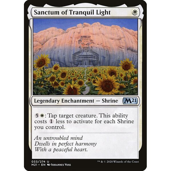 Core Set 2021 - 33 - Sanctum of Tranquil Light - Uncommon - W - Non-foil