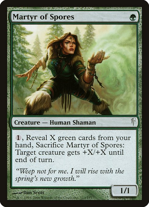 Coldsnap - 113 - Martyr of Spores - Common - G - Non-foil (Front)