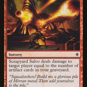 New Phyrexia - 94 - Scrapyard Salvo - Common - R - Non-foil (Front)