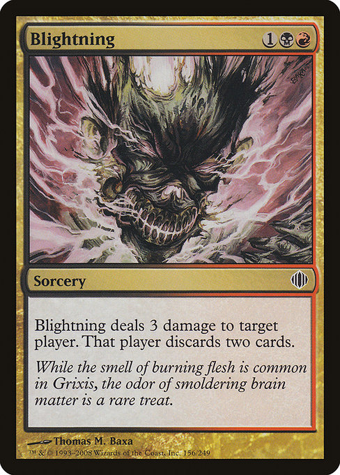 Shards of Alara - 156 - Blightning - Common - BR - Foil (Front)