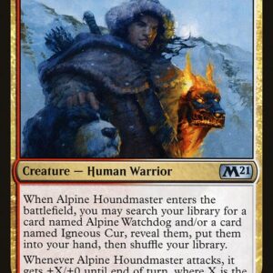 Core Set 2021 - 215 - Alpine Houndmaster - Uncommon - WR - Non-foil