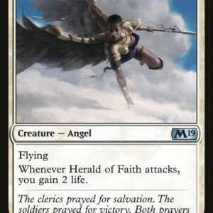Core Set 2019 - 13 - Herald of Faith - Uncommon - W - Non-foil