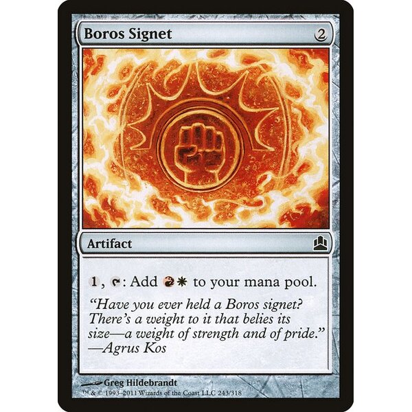 Commander 2011 - 243 - Boros Signet - Common - C - Non-foil (Front)