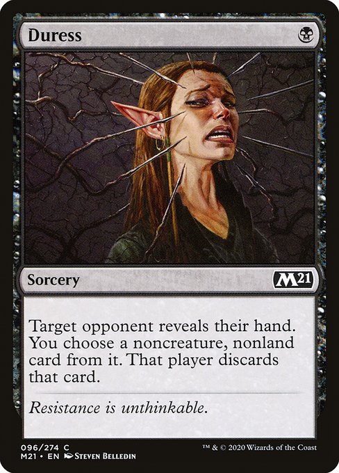 Core Set 2021 - 96 - Duress - Common - B - Non-foil