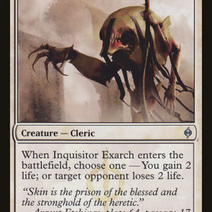 New Phyrexia - 12 - Inquisitor Exarch - Uncommon - W - Non-foil (Front)