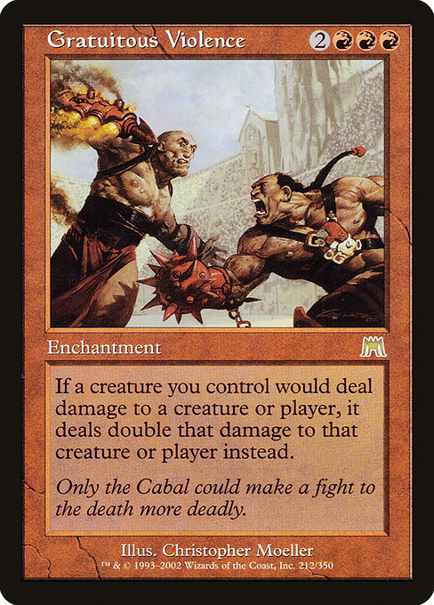 Onslaught - 212 - Gratuitous Violence - Rare - R - Non-foil (Front)