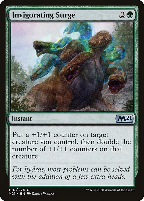 Core Set 2021 - 190 - Invigorating Surge - Uncommon - G - Non-foil