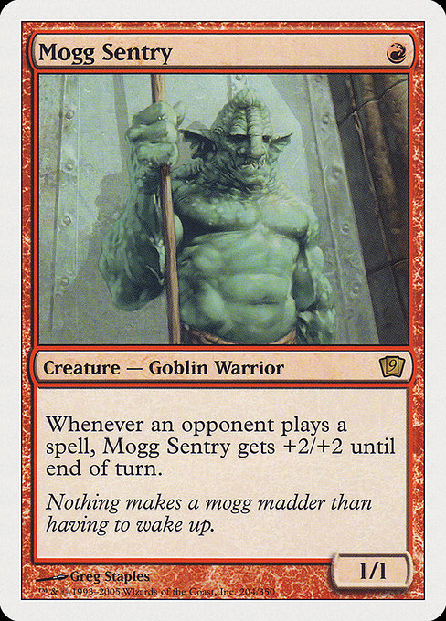 Ninth Edition - 204 - Mogg Sentry - Rare - R - Non-foil (Front)