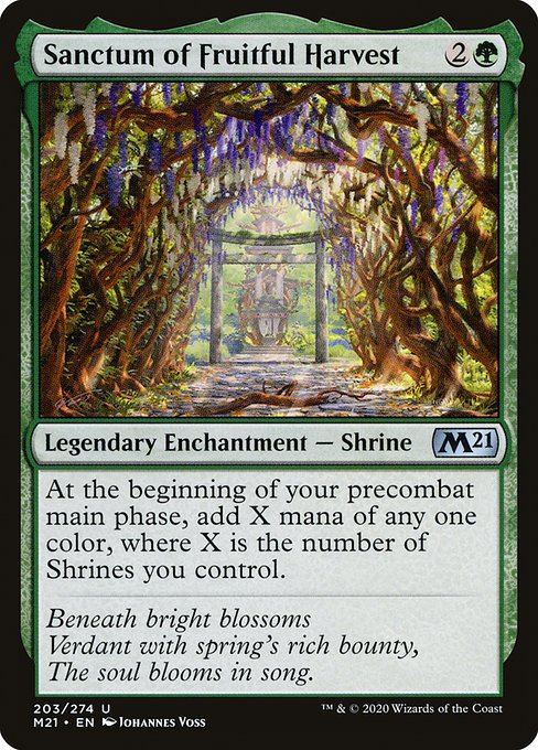 Core Set 2021 - 203 - Sanctum of Fruitful Harvest - Uncommon - G - Non-foil