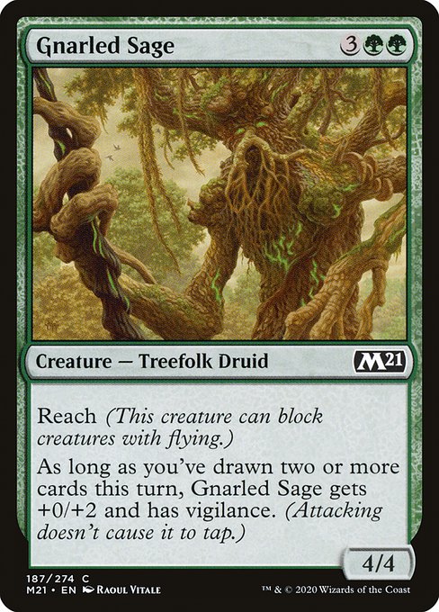 Core Set 2021 - 187 - Gnarled Sage - Common - G - Non-foil