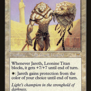 Onslaught - 43 - Jareth, Leonine Titan - Rare - W - Non-foil (Front)