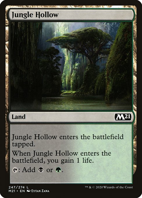 Core Set 2021 - 247 - Jungle Hollow - Common - C - Non-foil