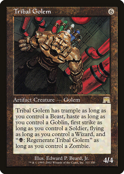 Onslaught - 311 - Tribal Golem - Rare - C - Non-foil (Front)