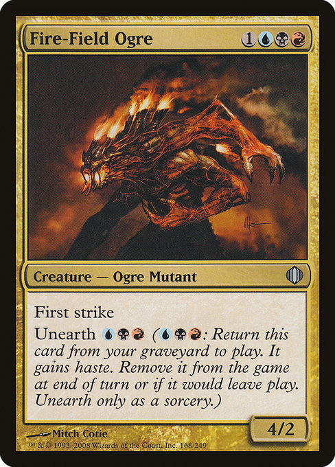 Shards of Alara - 168 - Fire-Field Ogre - Uncommon - Multi - Non-foil (Front)