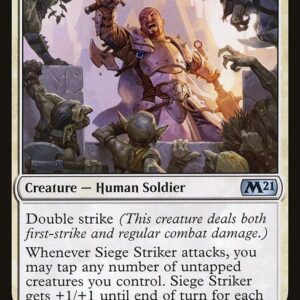 Core Set 2021 - 37 - Siege Striker - Uncommon - W - Non-foil