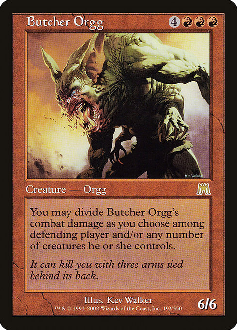 Onslaught - 192 - Butcher Orgg - Rare - R - Non-foil (Front)