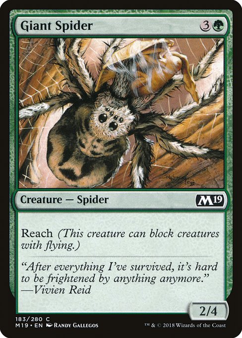 Core Set 2019 - 183 - Giant Spider - Common - G - Non-foil