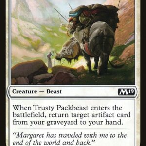 Core Set 2019 - 41 - Trusty Packbeast - Common - W - Non-foil