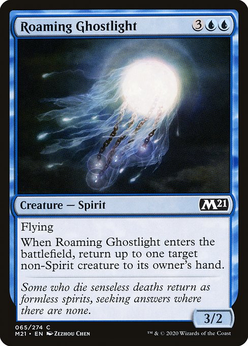 Core Set 2021 - 65 - Roaming Ghostlight - Common - U - Non-foil