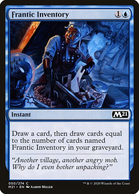 Core Set 2021 - 50 - Frantic Inventory - Common - U - Non-foil