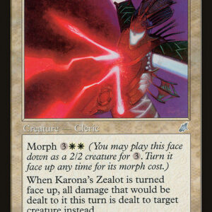 Scourge - 18 - Karona's Zealot - Uncommon - W - Non-foil (Front)