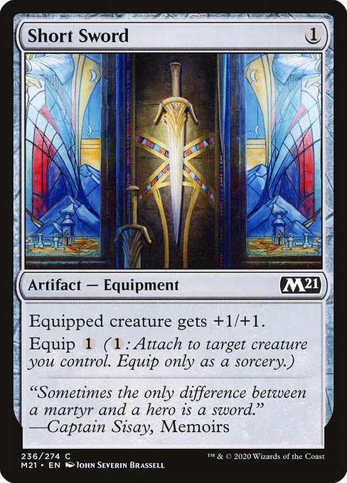 Core Set 2021 - 236 - Short Sword - Common - C - Non-foil