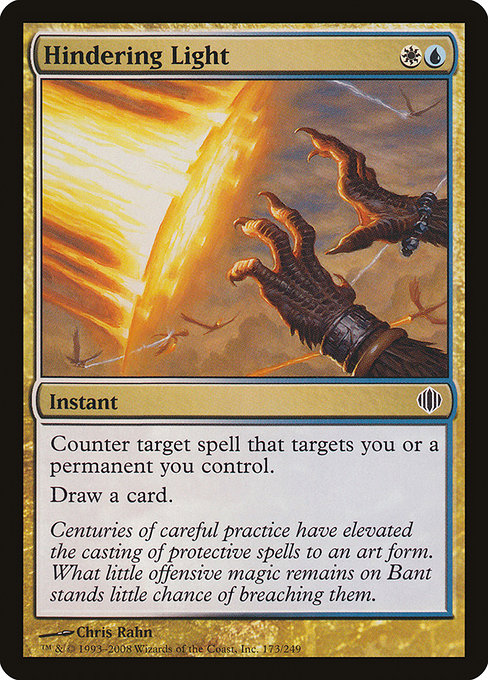 Shards of Alara - 173 - Hindering Light - Common - WU - Non-foil (Front)