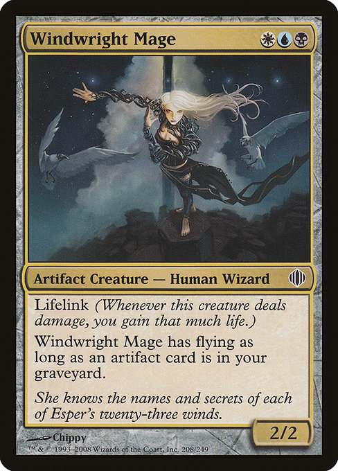 Shards of Alara - 208 - Windwright Mage - Common - Multi - Non-foil (Front)