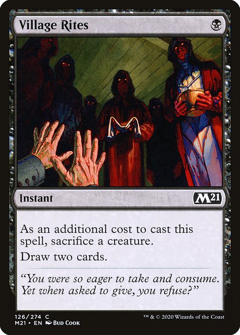 Core Set 2021 - 126 - Village Rites - Common - B - Non-foil