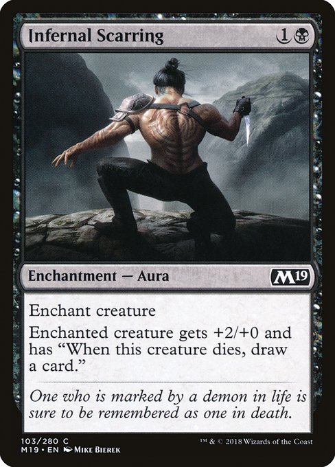 Core Set 2019 - 103 - Infernal Scarring - Common - B - Non-foil