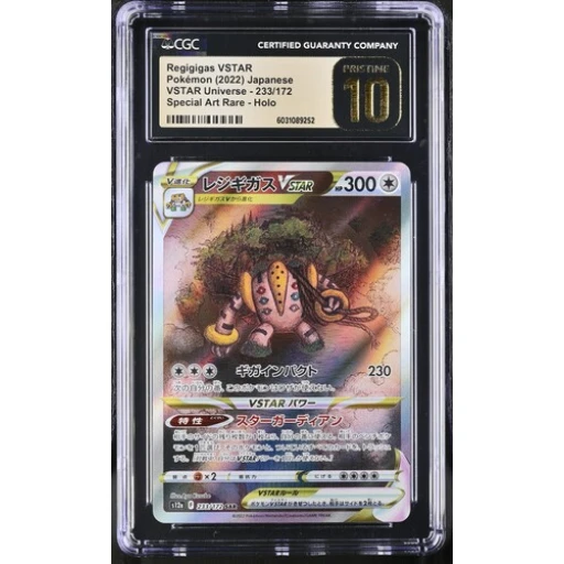 CGC 10 Pristine - 2022 Pokemon Japanese VSTAR Universe Regigigas VSTAR #233