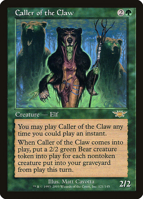 Legions - 121 - Caller of the Claw - Rare - G - Non-foil (Front)