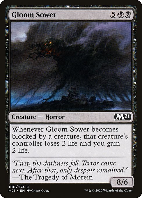 Core Set 2021 - 100 - Gloom Sower - Common - B - Non-foil